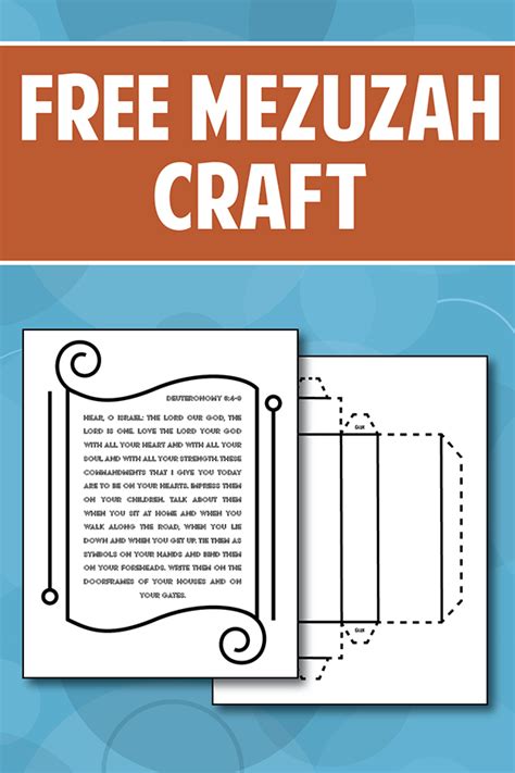 Download This Free Mezuzah Bible Craft For Your Kids