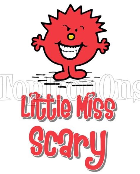 Mr Men And Little Miss Scary T Shirt Iron On Transfer 37 Mr Men And
