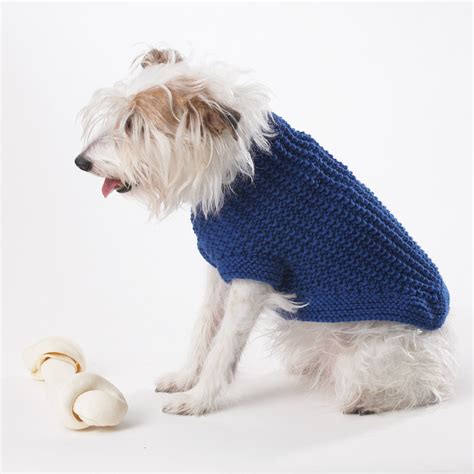 We guarantee you will love these furry canine friends! Bernat Knit Dog Coat, S | Yarnspirations