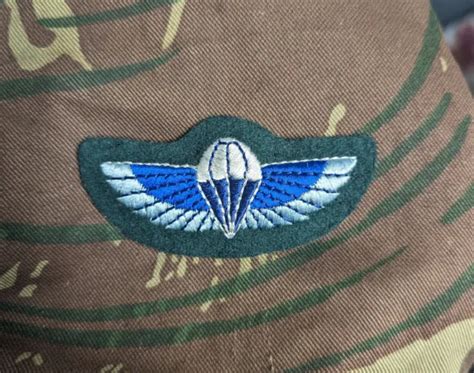 Rhodesian Special Air Service Parachute Wings Greens Dress Sas 155