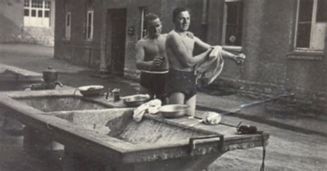 Keep It Clean 22 Intimate Vintage Snapshots Of World War Ii Soldiers Showering Or Bathing