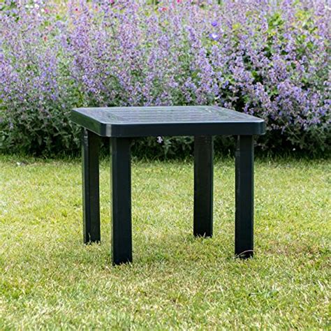 【3 piece sun lounger set】this wooden lounger set, consisting of 2 sun loungers and 1 table, combines style and functionality to your garden, patio, pool deck or other outdoor living space.you can keep your drinks, phones, books or other small items within reach on the sturdy table. Resol Sun Lounger Side Table In Green/Garden Table Polypropylene Plastic (Sold Singularly) - UV ...