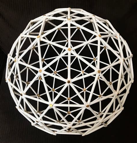 Geodesic Sphere 3v 3 Frequency Tabletop Model Kit 17 Diameter Etsy