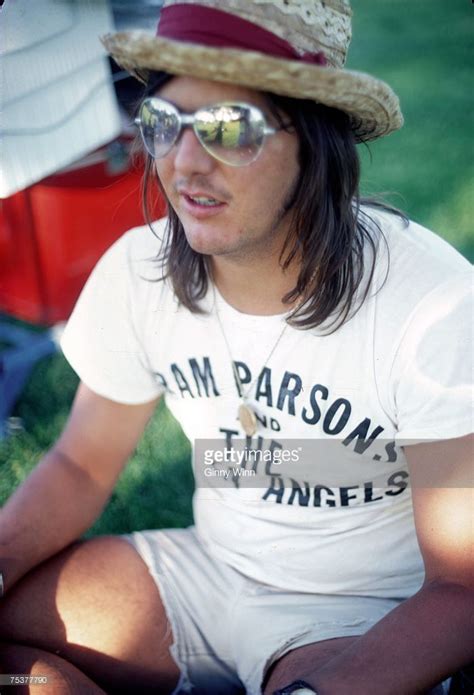 Singer Songwriter Gram Parsons Wears A Gram Parsons And The Fallen