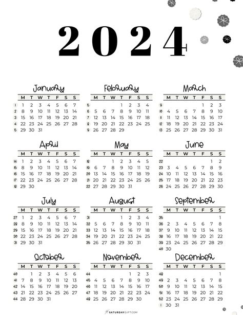Printable Calendar 2024 No Weekends Celie Darleen
