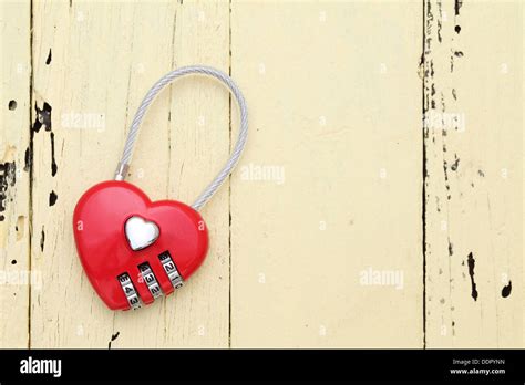 Red Heart Shaped Padlock Stock Photo Alamy
