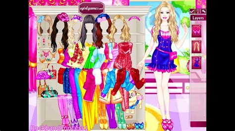 Barbie Online Games Glam Dress Up Game - YouTube