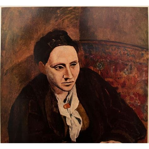1950s Picasso Original Portrait Of Gertrude Stein Period Lithograph