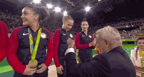 Image posted on 21 may, 2015 updated on 11 november, 2015. Gymnast Laurie Hernandez Winking Before a Routine Is the ...
