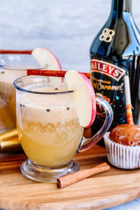 Alcoholic Drinks Best Baileys Spiked Caramel Apple Cider Recipe Easy And Simple Fall
