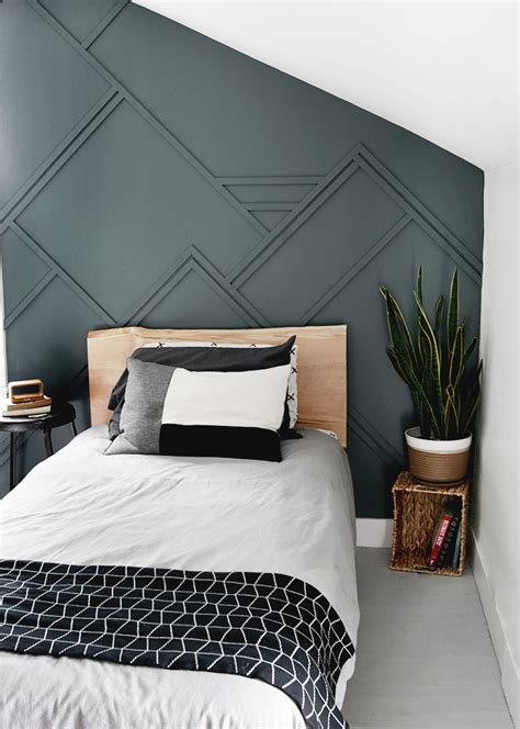 Diy Wood Trim Accent Wall Accent Wall Bedroom Bedroom