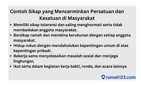 30 Contoh Perilaku Yang Mencerminkan Persatuan Dan Kesatuan