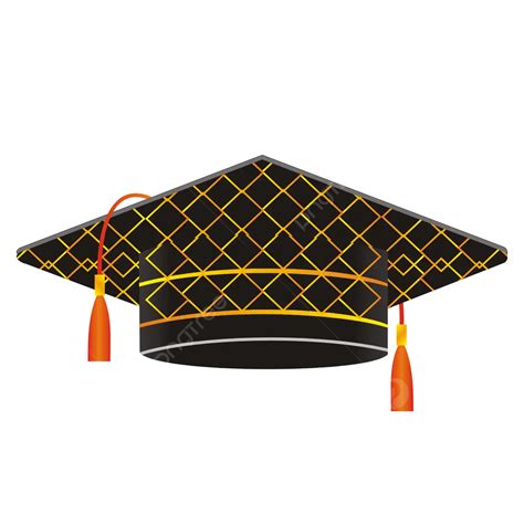 Cartoon Graduation Gown And Cap Vector Vector Cap Graduation Hat Png