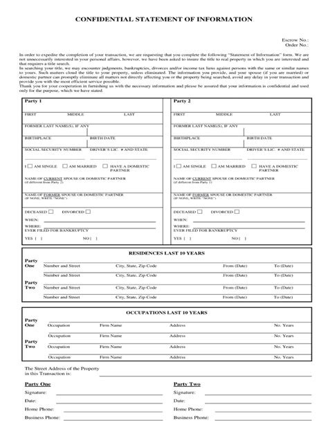 Statement Of Information Fill Out And Sign Online Dochub