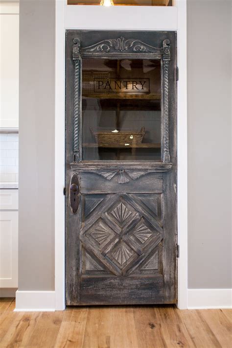 Antique Farmhouse Door Repurposed As A Pantry Door By Rafterhouse
