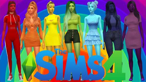Create A Rainbow 🌈 The Sims 4 Rainbow Cas Challenge Solid Color