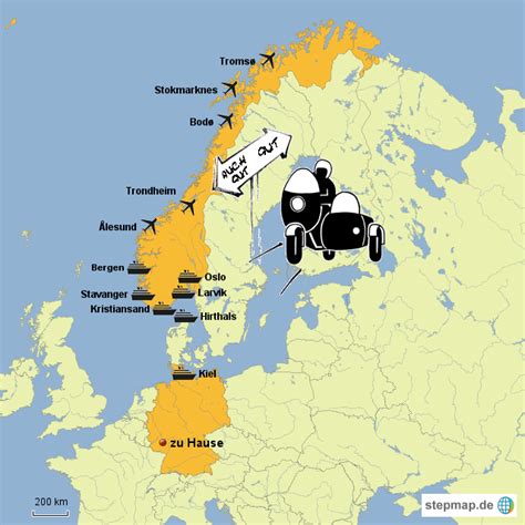 Norwegen 2013 von eviskarten - Landkarte für Deutschland