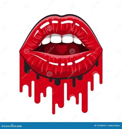 Sexy Woman Mouth Set Red Sexy Girls Lips Stickers Pop Art Icons