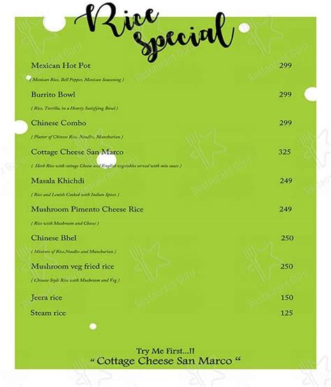 Menu At Lil Heaven The Party House Cafe Ahmedabad