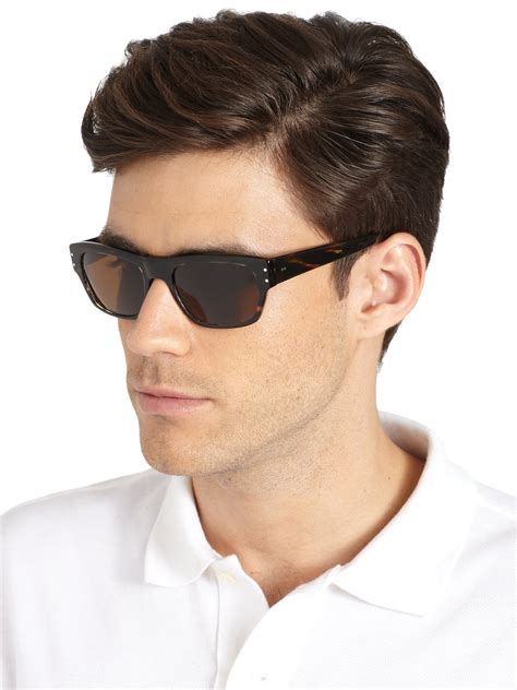 Lyst Oliver Peoples Evason Acetate Sunglasses In Brown For Men