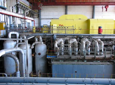 Turbina A Vapore In Una Centrale Elettrica Immagine Stock Immagine Di Chimico Olio