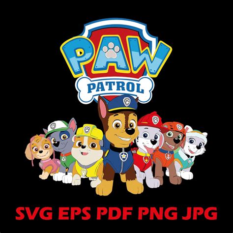 Clipart Svg Paw Patrol SVG Paw Patrol clipart Paw Logo svg | Etsy