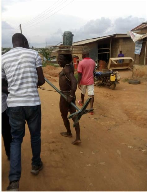 Man Beaten Paraded Naked For Stealing Fan From Church Punch Newspapers