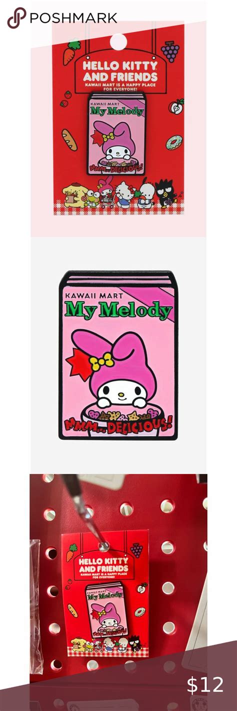 Sanrio Kawaii Mart My Melody Cereal Box Enamel Pin Loungefly Box