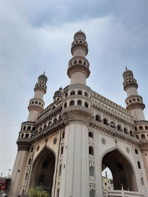 Beautiful View Of Charminar And Its Architecture Hyderabad India