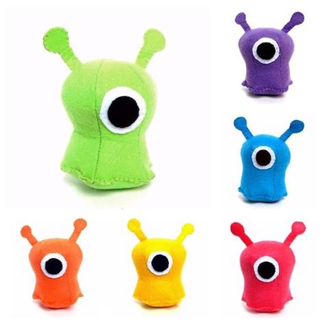 Small One Eyed Alien Plush Stuffed Animal Available In Green
