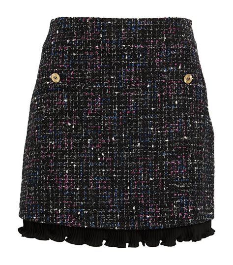 Womens Sandro Black Tweed Mini Skirt Harrods Uk