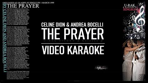The Prayer Celine Dion And Andrea Bocelli Karaoke ♫ Youtube