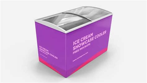 ice cream showcase cooler mockup css author