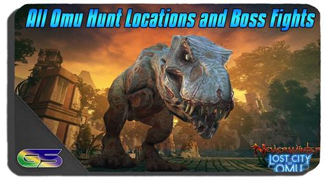 Neverwinter All Omu Hunt Locations And Boss Fights Youtube