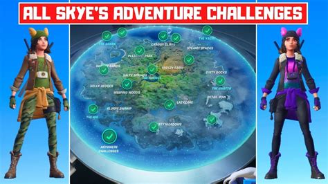 All Skyes Adventure Week 8 Challenges Guide Fortnite Chapter 2