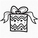 Gift Birthday Christmas Box Present Sketch Icon