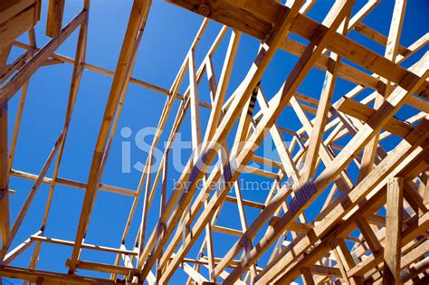 House Framing Stock Photo Royalty Free Freeimages