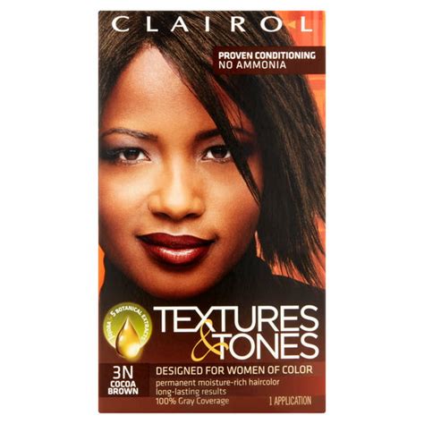 Clairol Textures And Tones 3n Cocoa Brown Permanent Moisture Rich