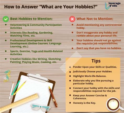how to answer what are your hobbies and interests leverage edu