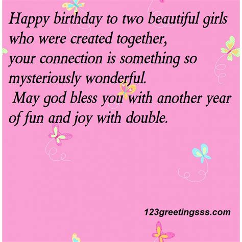 Happy Birthday To Two Birthday Wishes For Twins From Mom Quotesbae