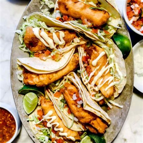 The Best Baja Fish Tacos With Baja White Sauce