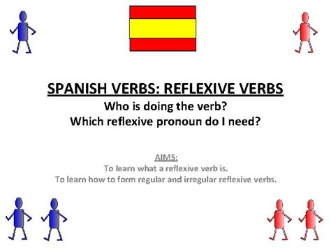 Spanish Verbs Reflexive Verbs Who Is Doing The