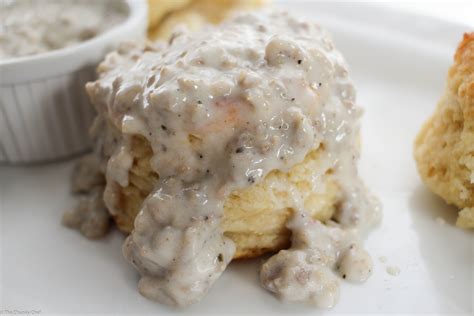 Buttermilk Biscuits And Sausage Gravy The Chunky Chef