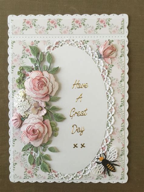 Handmade Floral Card Greeting Cards Paper And Party Supplies