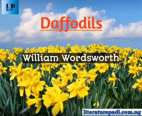 Poem Daffodils By William Wordsworth Literature Padi