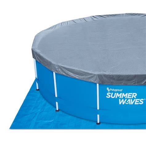 Summer Waves 15 Ft X 15 Ft X 36 In Metal Frame Round Above Ground Pool