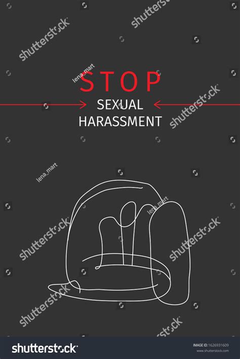 Harassment Poster Stop Sexual Harassment Womens Stock Vector Royalty Free 1626931609