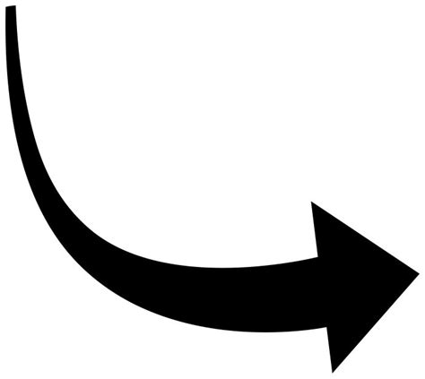 Bended Arrow Png
