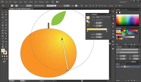 Illustrator Tutorial How To Create A Radial Gradient