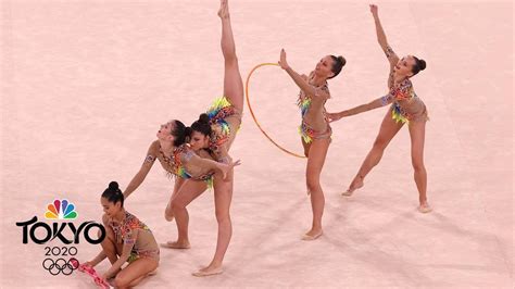 Usa Take 12th In Rhythmic Gymnastics Hoop And Clubs Routines Tokyo Olympics Nbc Sports